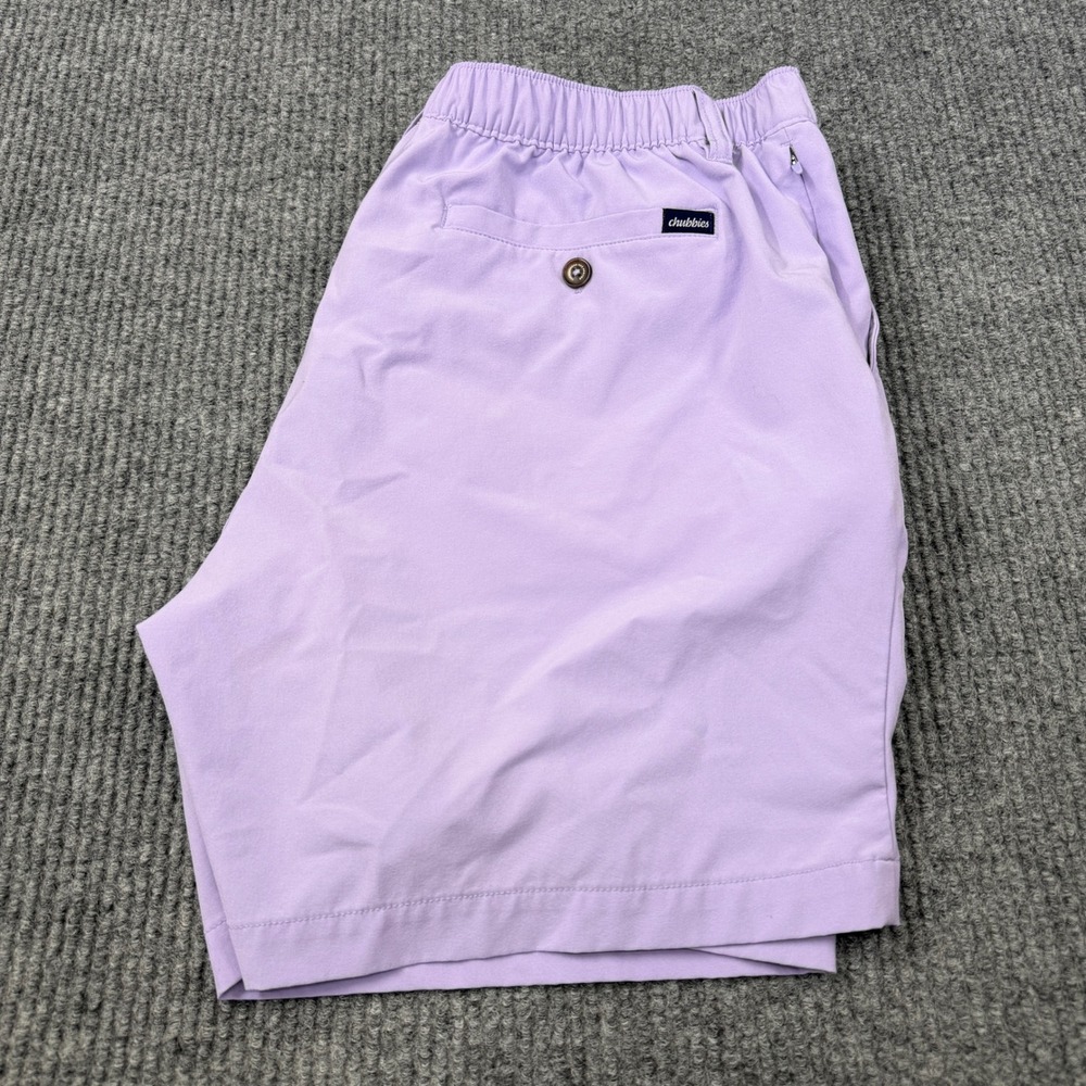 Chubbies Mens Shorts XL Purple Everyday Stretch 5.5 Inch Inseam Casual Elastic